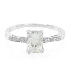 Bague en argent et Béryl de l'Himalaya