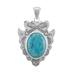 Pendentif en argent et Turquoise bleue de Mohavie (Art of Nature)