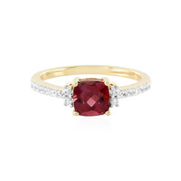 Bague en argent et Grenat du Malawi