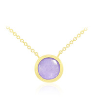 Collier en argent et Jade lavande