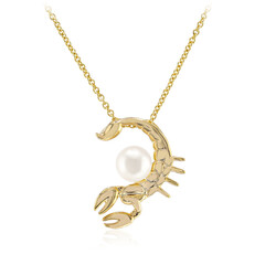 Collier en argent et Perle blanche de culture d'eau douce