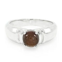 Bague pour homme en argent et Scapolite œil-de-chat