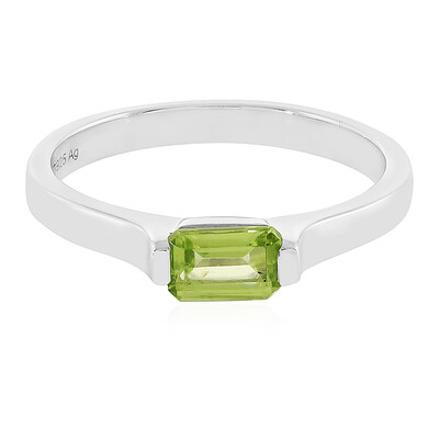 Bague en argent et Péridot