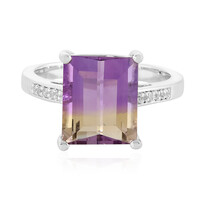 Bague en argent et Amétrine