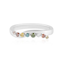 Bague en argent et Diamant vert I3