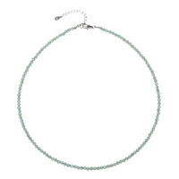 Collier en argent et Apatite verte