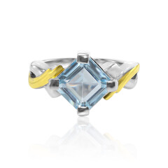 Bague en argent et Topaze bleu ciel
