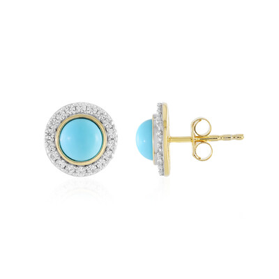 Boucles d'oreilles en argent et Turquoise Sleeping Beauty