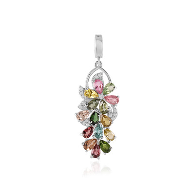 Pendentif en argent et Tourmaline
