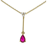 Collier en or et Rubis AAA du Mozambique (CIRARI)