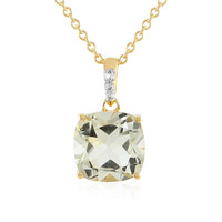Collier en argent et Améthyste verte