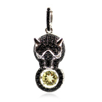Pendentif en argent et Quartz de l'Ouro Verde