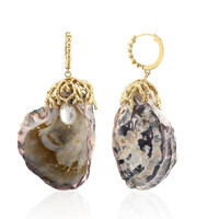 Boucles d'oreilles en argent et Coquillage (TPC)