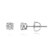 Boucles d'oreilles en or et Diamant SI1 (H) (CIRARI)