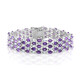Bracelet en argent et Améthyste de Zambie