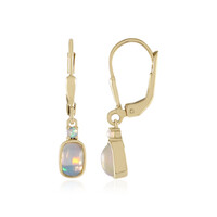 Boucles d'oreilles en argent et Opale Welo