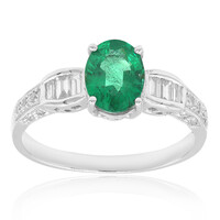 Bague en or et Emeraude de Zambie AAA (CIRARI)