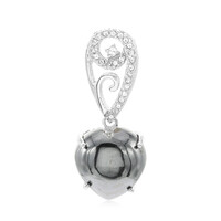Pendentif en argent et Hématite noire