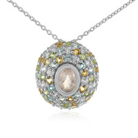 Collier en argent et Quartz rose