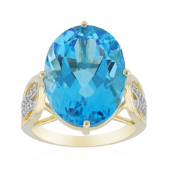 Bague en or et Topaze de Marambaia