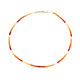 Collier en or et Opale de Feu du Mexique