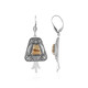 Boucles d'oreilles en argent et Jaspe Paysage (Desert Chic)