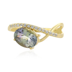 Bague en or et Tanzanite non chauffée