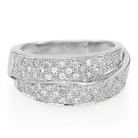 Bague en argent et Zircon
