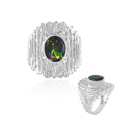 Bague en argent et Opale Mezezo (de Melo)