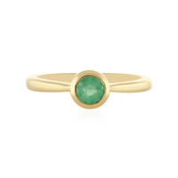 Bague en argent et Emeraude d'Ethiopie