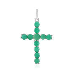 Pendentif en argent et Onyx vert