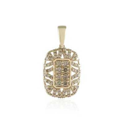 Pendentif en or et Diamant champagne SI2