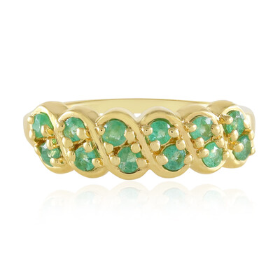 Bague en argent et Emeraude de Zambie