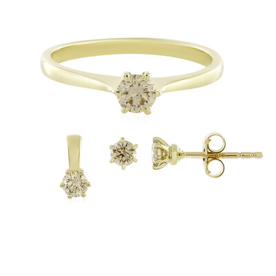 Bague en or et Diamant chocolat SI2