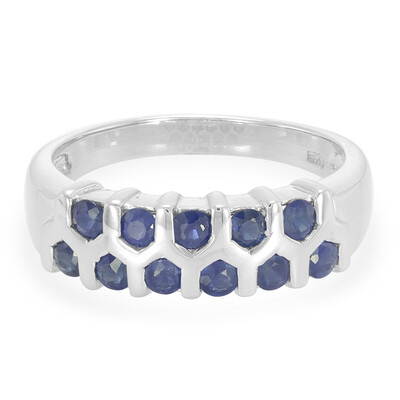 Bague en argent et Saphir du Laos