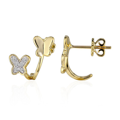Boucles d'oreilles en or et Diamant SI1 (G) (Annette)