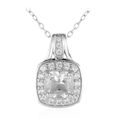 Collier en argent et Topaze blanche