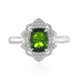 Bague en argent et Diopside de Russie