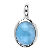 Pendentif en argent et Larimar