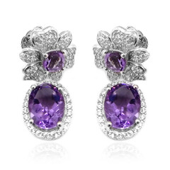 Boucles d'oreilles en argent et Améthyste (Dallas Prince Designs)