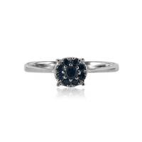 Bague en argent et Diamant bleu ciel I1