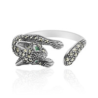 Bague en argent et Emeraude