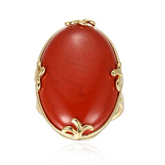 Bague en argent et Jaspe sanguin