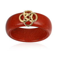 Bague en argent et Jaspe sanguin