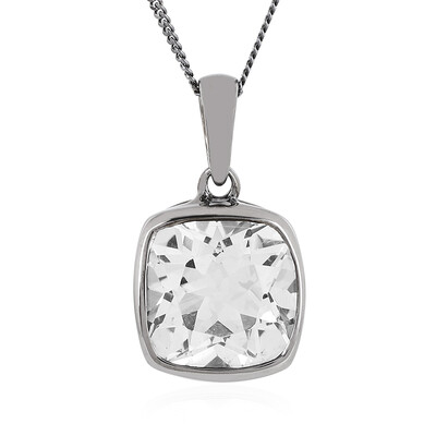 Collier en argent et Topaze blanche