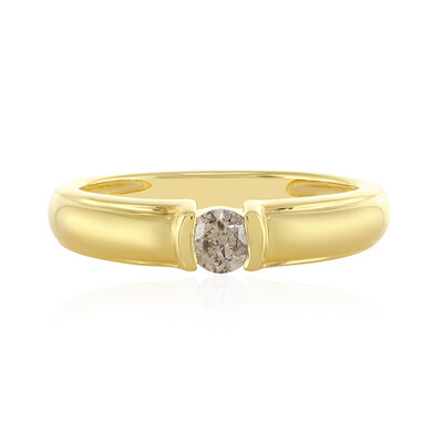 Bague en argent et Diamant champagne I4