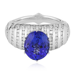 Bague en or et Tanzanite AAA (de Melo)