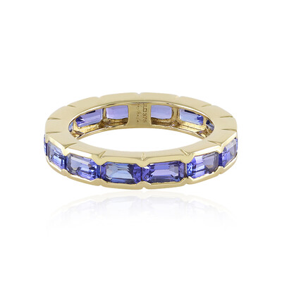 Bague en or et Tanzanite AAA (de Melo)