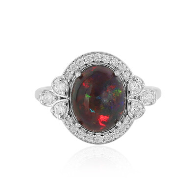 Bague en argent et Opale Mezezo
