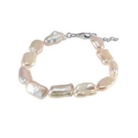 Bracelet en argent et Perle de culture d'eau douce (TPC)